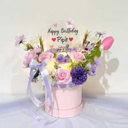 Bloom Box Akrilik Ucapan Ulang Tahun Balikpapan